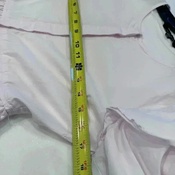 Walter Baker Women's Size Small Light Pink Tiered Ruffle Sleeves - Picture 7 of 9